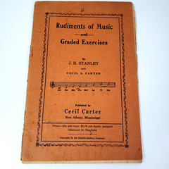 Rudiments of Music and Graded Exercises (Sheet Music) by J. H. Stanley, Carter
