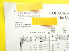 Copacabana At The Copa Sheet Music Barry Manilow &rsquo;78 Simplified Piano USA SELLER
