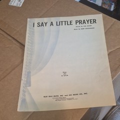 Blue Seas Music I Say a Little Prayer Sheet Music Piano/Voice Solo MPN 317