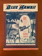 Blue Hawaii sheet music, starring Elvis Presely