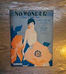 Benny Davis Joe Burke No Wonder That I Love You Sheet Music 1924 Art Deco