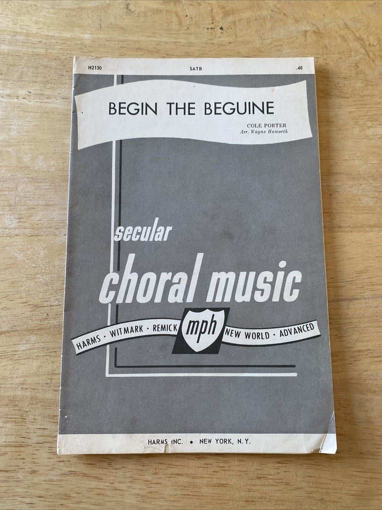 Begin the Beguine (Spanish & English) – Cole Porter – Sheet Music 1941