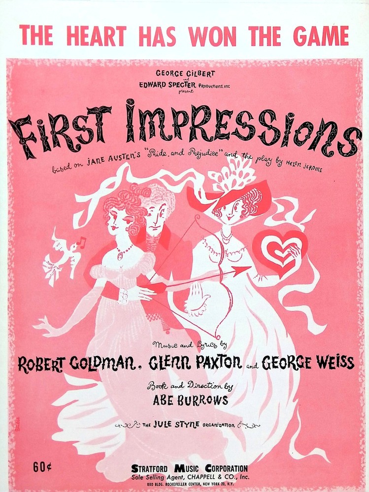 Heart Has Won The Game Sheet Music First Impressions 1959 Musical Flop Goldman