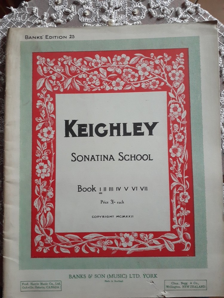 KEIGHLEY SONATINA SCHOOL BOOK 1 – Banks Edition 25 . (32 pages)