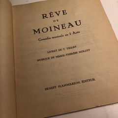 1933 French Comedic Musical REVE DE MOINEAU (Sparrow&rsquo;s Dream) Trilby & Holley