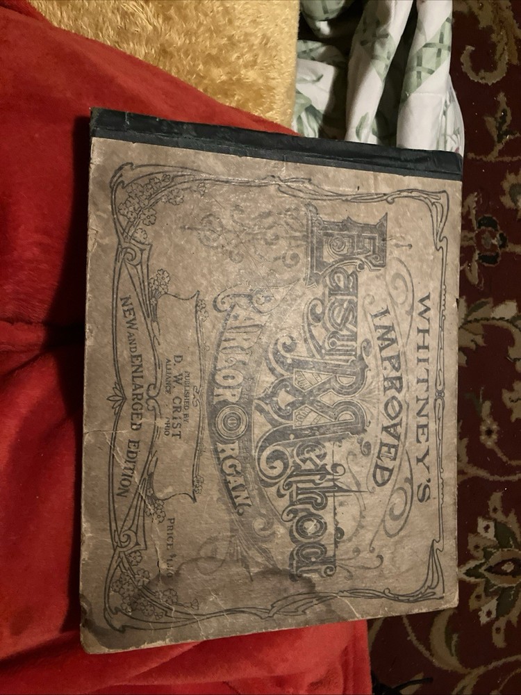 Antique 1886 Organ music instrument book Western Cottage Organ Co P rare collect