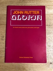 John Rutter Gloria Vocal Score Mixed Voices Brass Percussion & Organ Published