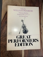 Brahms Sonata Eb Viola Piano Sheet Music Great Performer&rsquo;s Edition Schirmer &rsquo;79
