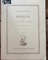 Mauro Giuliani Serenata Op. 9 Classical Guitar Violin sheet Music -HTF 45 Pages