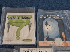 10 Vintage Antique Sheet Music Romantic Love War Songs variety LOT