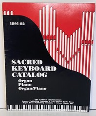 Vintage 1991-92 Sacred Keyboard Catalog for Organ and Piano Sheet Music