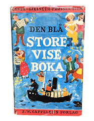 Vintage Norwegian Childrens Songbook Den Bla Store Vise Boka 1971 Oslo Norway DJ