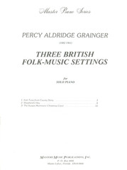 Grainger 3 British Folk Music Settings Piano Solo Songbook Christmas Carol