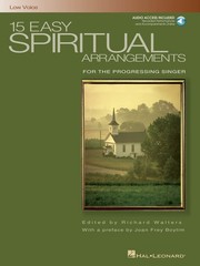 15 Easy Spiritual Arrangements for Low Voice Piano Sheet Music Book Online Audio