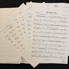My Victory Won Todd Stalter Concert Band Complete Set Score Parts Grade 3.5