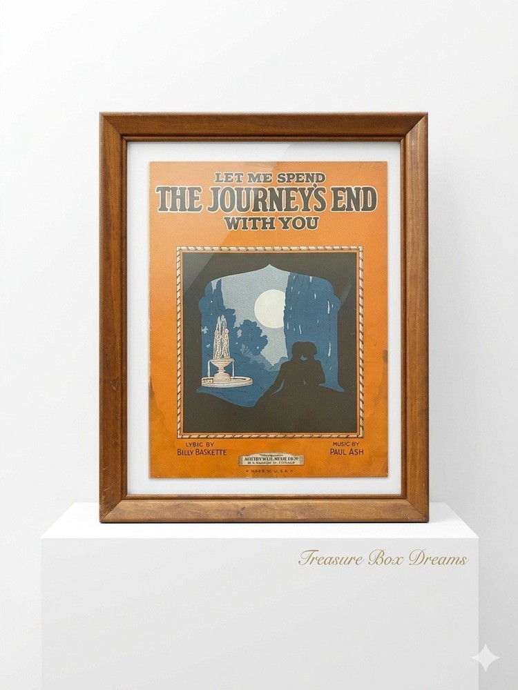Vintage Framed Sheet Music