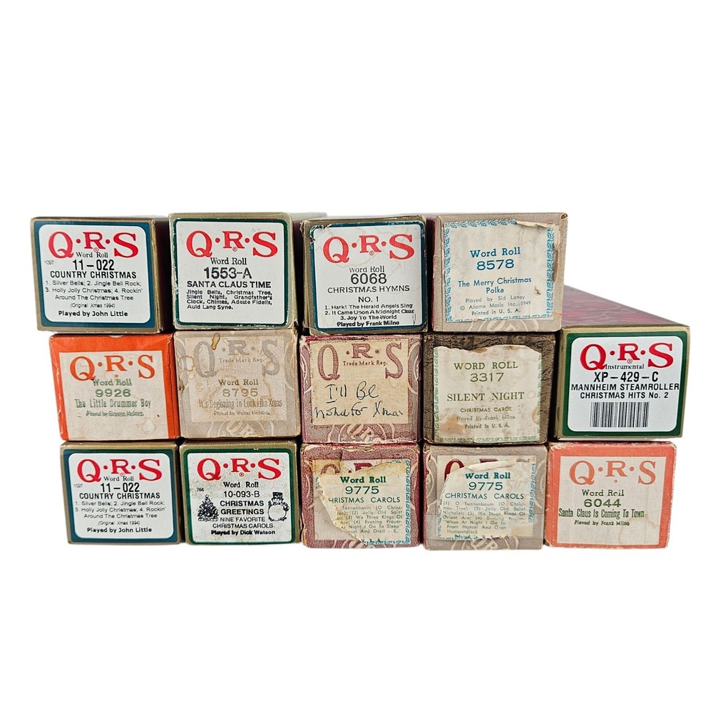 QRS Chrismas Player Piano Rolls – Choose Your Own