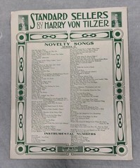 1917 SAYS I TO MYSELF Sheet Music IRISH SONG Airplane Flying MORAN & VON TILZER