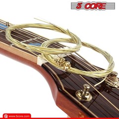 5 Core Acoustic Guitar Strings Brass Heavy Duty Extra Light Gauge High Carbon…
