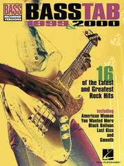 « BASS TAB 1999 & 2000 »-BASS RECORDED VERSIONS MUSIC BOOK-NEW ON SALE GUITAR RARE