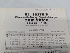 Vtg Sheet Music Lot Gospel Duets Low Voice Solos Let&rsquo;s Sing Duets Treble Trios
