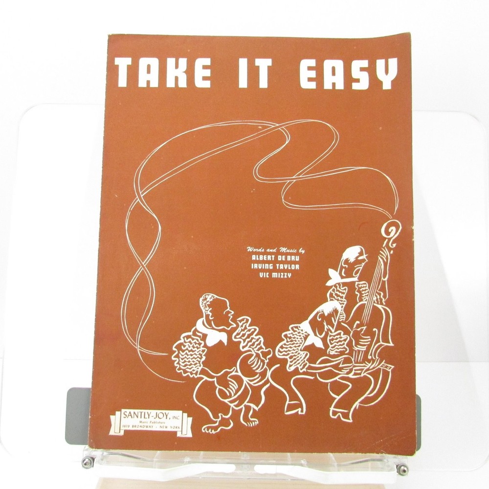 Take It Easy Sheet Music Novelty Rhumba-Fox Trot P/V/G 1947 Piano Guitar