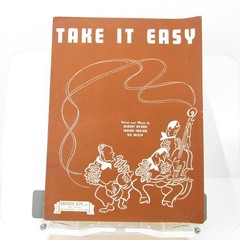 Take It Easy Sheet Music Novelty Rhumba-Fox Trot P/V/G 1947 Piano Guitar