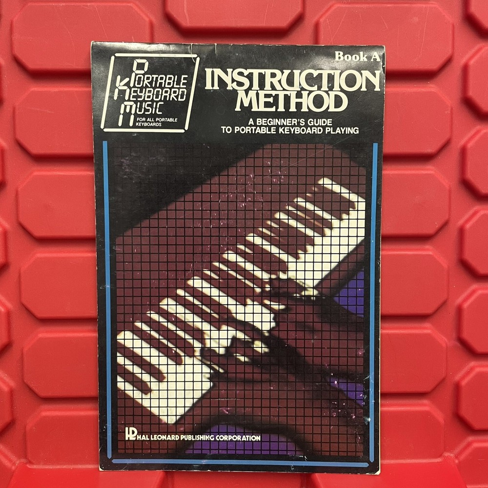 Portable Keyboard Music Instruction Method Book A Pre Owned Vintage 1980s