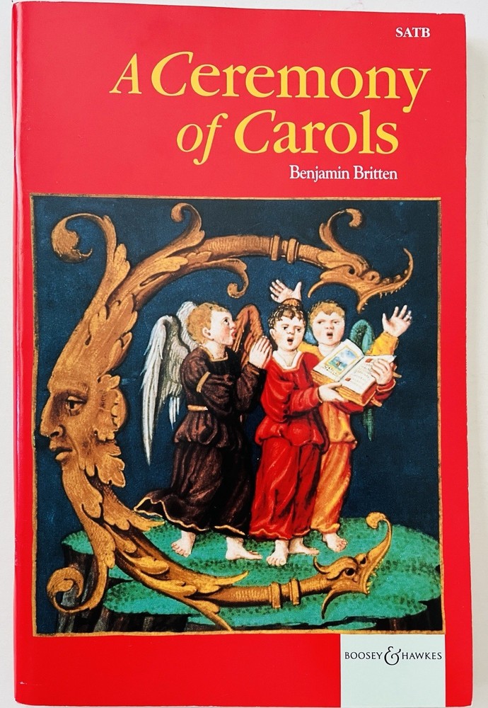 A Ceremony of Carols Benjamin Britten Choral Music Book SATB Harp or Piano 1994