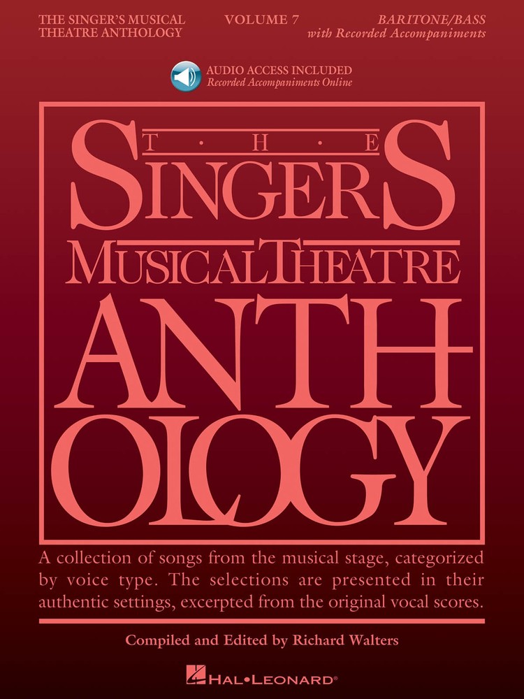 Singer&rsquo;s Musical Theatre Anthology Vol 7 Baritone Piano Book & Sing-Along Audio