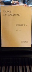 rare vintage Piano sonata SZYMANOWSKI music score