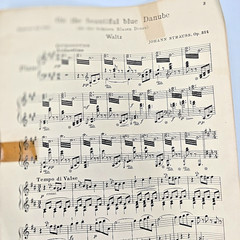 On the Beautiful Blue Danube Sheet Music Piano Johann Strauss Op 314 1901 Waltz