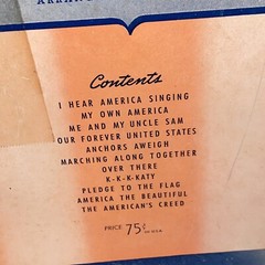 Vintage 1940s Patriotic Songs for Mixed Voices Sheet Music Song Book