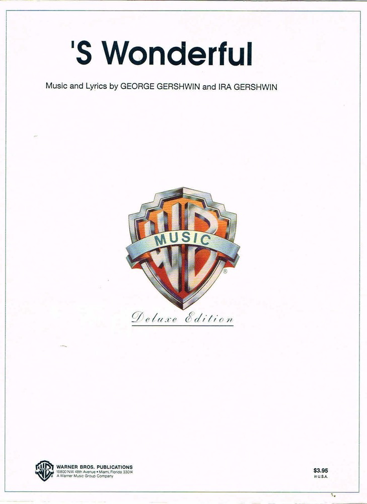 S Wonderful Music and Lyrics by George Gershwin and Ira Gershwin (VS0392)