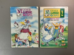 RARE/VINTAGE « Mother Goose Gospel » Songbooks Vol. 1 & 2 (1988/1989) Brentwood