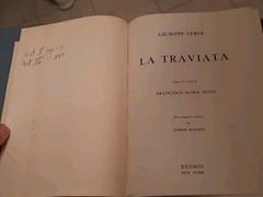 LOT of (5) Vintage Hardcover Vocal Scores – Verdi, Puccini, Mascagni