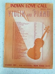 Lot 5 Vtg Violin Piano Sheet Music Duets Indian Love Call Chopin Cello Iris Eyes