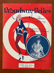 Broadway Belles sheet music, 1922, from The Belles of Broadway show