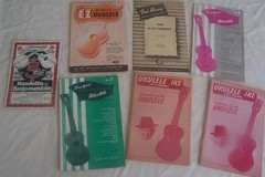 LOT of SIX 1940s-50s Ukulele Sheet Music Books Ike Cliff Edwards, Chas Hansen