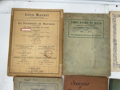 Lot of 8 Vintage Oboe Clarinet Sheet Music Danzi Bleuzet Bach Ensemble Books
