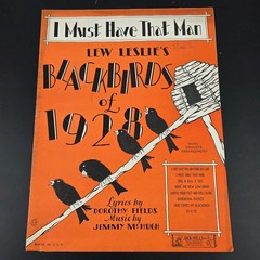 I Must Have That Man Sheet Music from BLACKBIRDS of 1928 Fields McHugh P/V/G