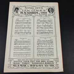 I Must Have That Man Sheet Music from BLACKBIRDS of 1928 Fields McHugh P/V/G