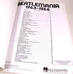 THE BEATLES: BEATLEMANIA 1963-1966 Vol I. Songbook; Piano, Vocal, Guitar Chords