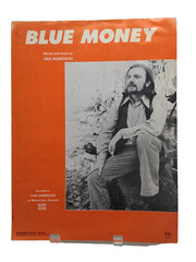 Blue Money Sheet Music Van Morrison Piano Voice Guitar 70s Folk Pop Rock F1T