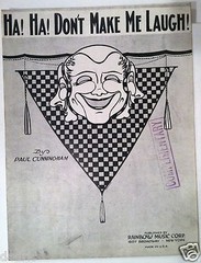 1924 « HA! HA! DON&rsquo;T MAKE ME LAUGH » ART COVER SHEET MUSIC