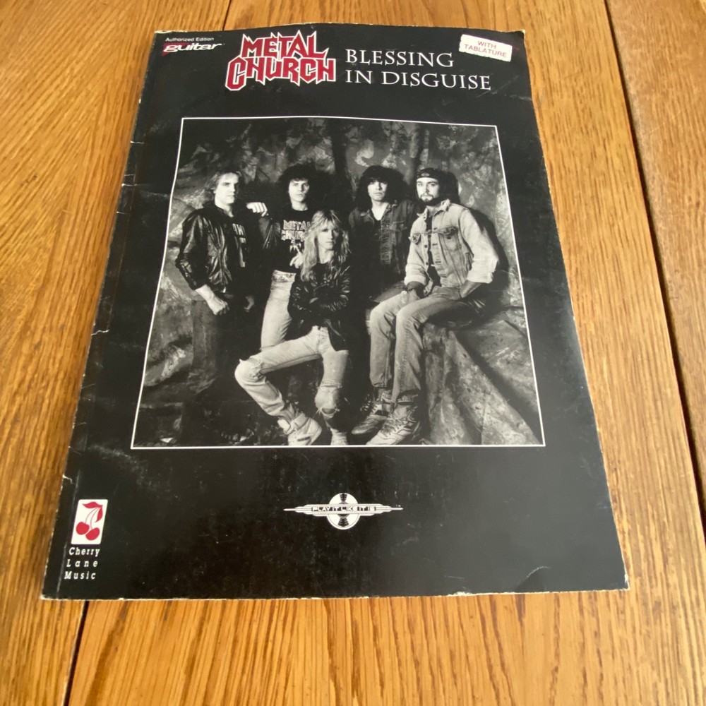 Metal Church Blessing In Disguise Authorized Edition Guitar Tablature Paperback