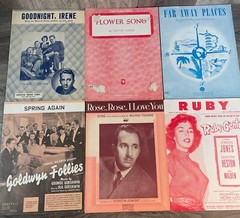 Lot of 75 VINTAGE SONGS & PIANO SOLO Sheet Music 1920s-1950s