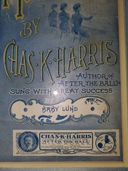 Original 1901 Framed Sheet Music Cover « Hello Central, Give Me Heaven » Vintage