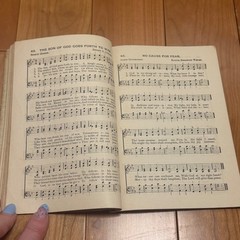 Antique 1904 Songs of Worship and Grace Hymnal – L.W. Munhall Cloth Cover 5×7