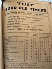 1934 Feist Good Old Timers 32 Pages – Hawaiian Guitar, Banjo, Mandolin & More!